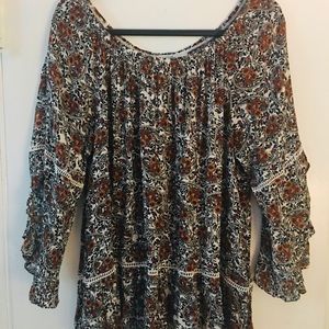 🍂Print Boho Style Top size XL 🍂